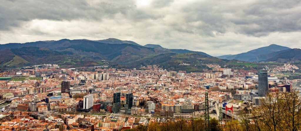 Schitterend uitzicht in Bilbao