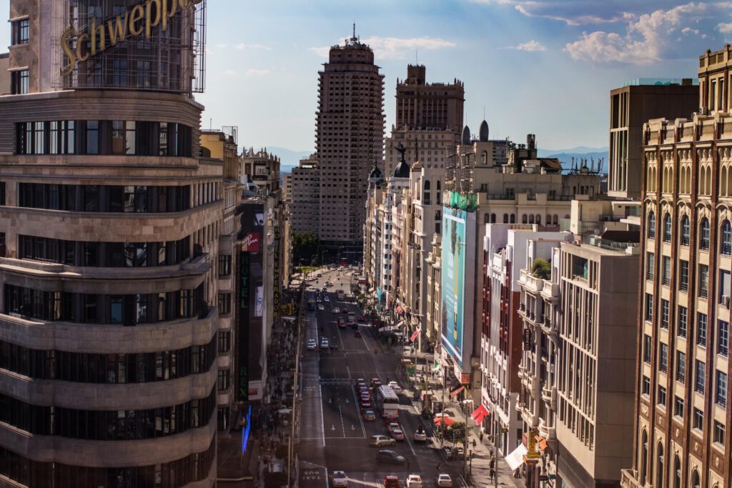 Gran Via in Madrid