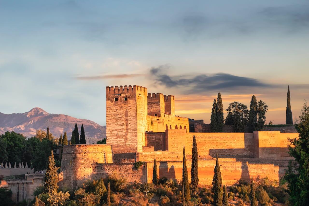 Alcazaba en Castillo de Gibralfaro